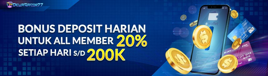 BONUS  HARIAN 20%